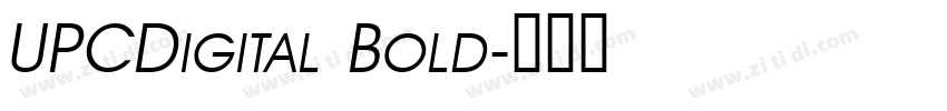 UPCDigital Bold字体转换